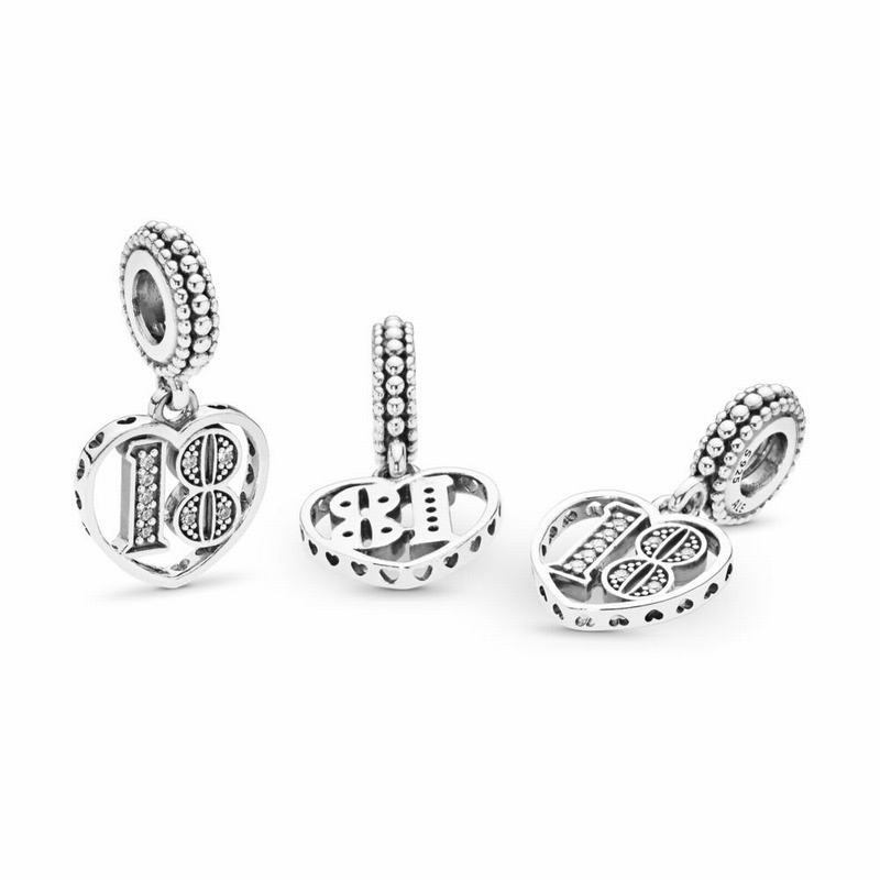 Pandora Australia 18 Dangle Charm - Sterling Silver | IBQRYW683